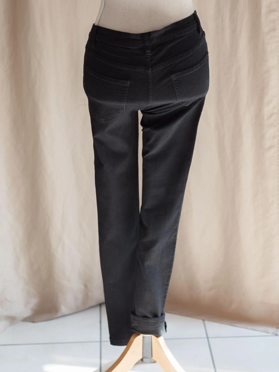 Slim broek standaard damesmaat - Zwart - Maat 38 - Zeer goede staat – photo 4